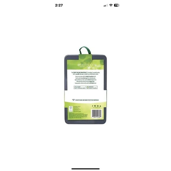 Ecotools Start The Day Beautifully Brush Set 5 Brushes & Storage Tray New in Box - Picture 5 of 9